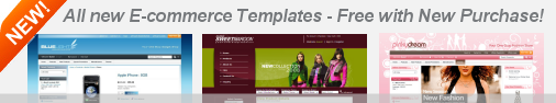 New E-commerce Templates Comes Free with webShaper e-commerce!